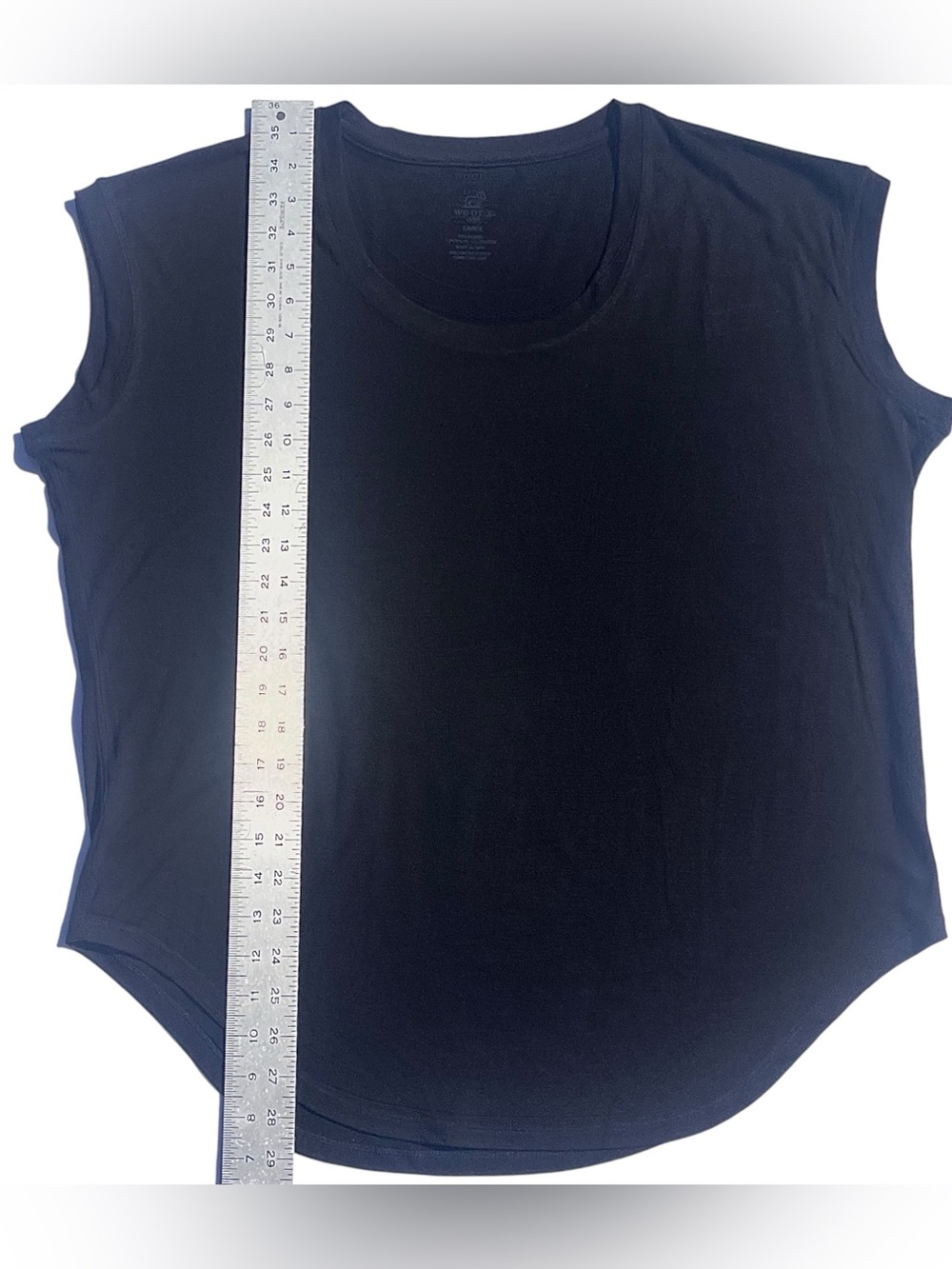 Woolx Gabi Tunic Top T-Shirt Merino Wool Women's L Short Sleeve Black Outdoor - Picture 8 of 9